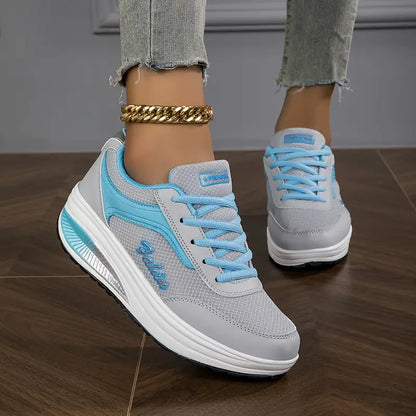 Women's Classy Lace-Up Orthopedic Sneakers – Platform Winter Comfort Shoes
