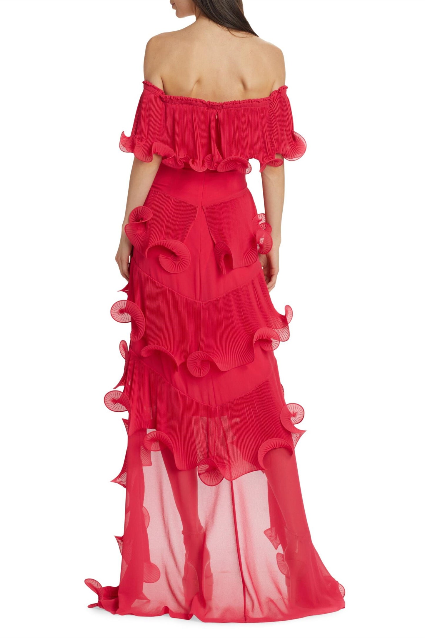 Caroline Off-shoulder Ruffle Maxi Dress