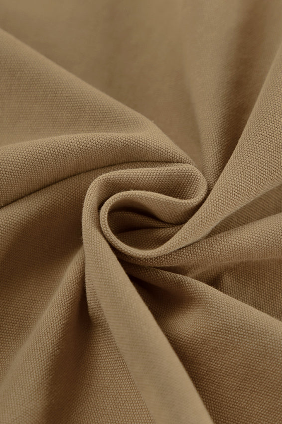 Brown PU Spliced Coat