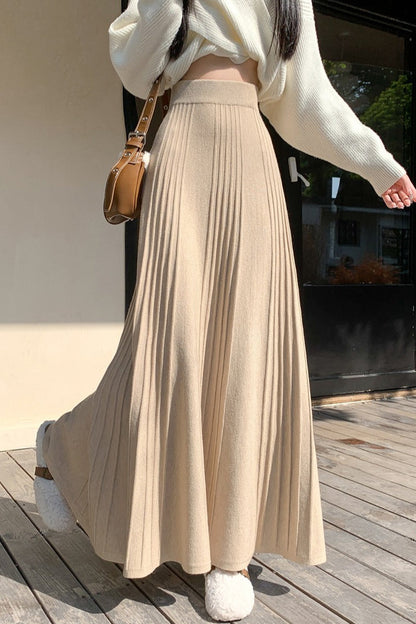 High-Waisted Full Circle Relaxed Skirt