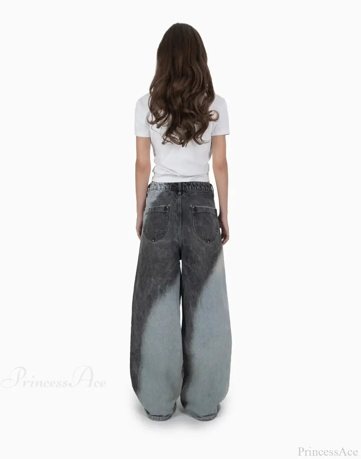 Aged Gothic Dark Contrast Denim Pant