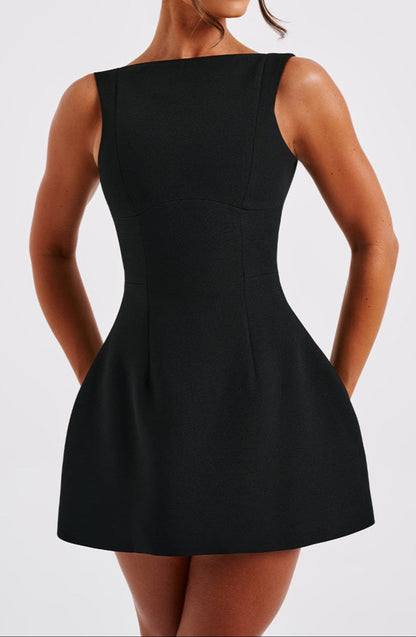 Gabriela Mini Dress - Black