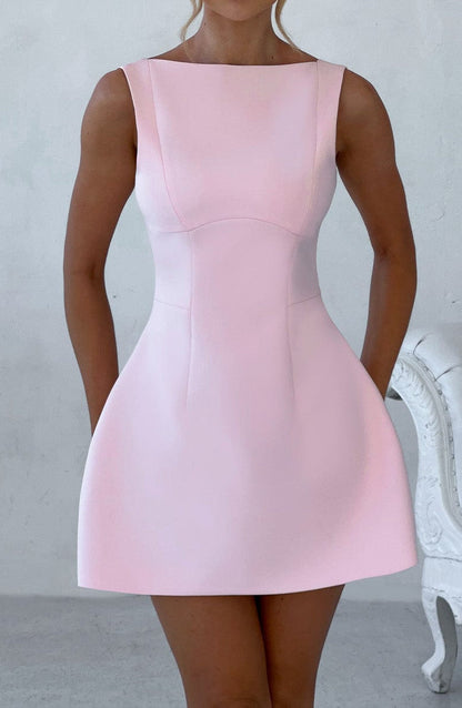 Clara Mini Dress - Blush