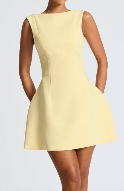 Gaetana Mini Dress - Lemon