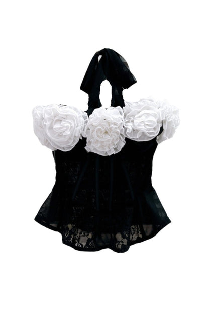 Alice Floral Lace Strap Corset Top