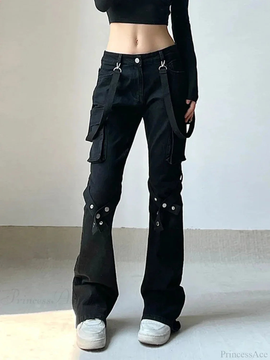 Alternative Gothic E-girl Dark Straight Pant