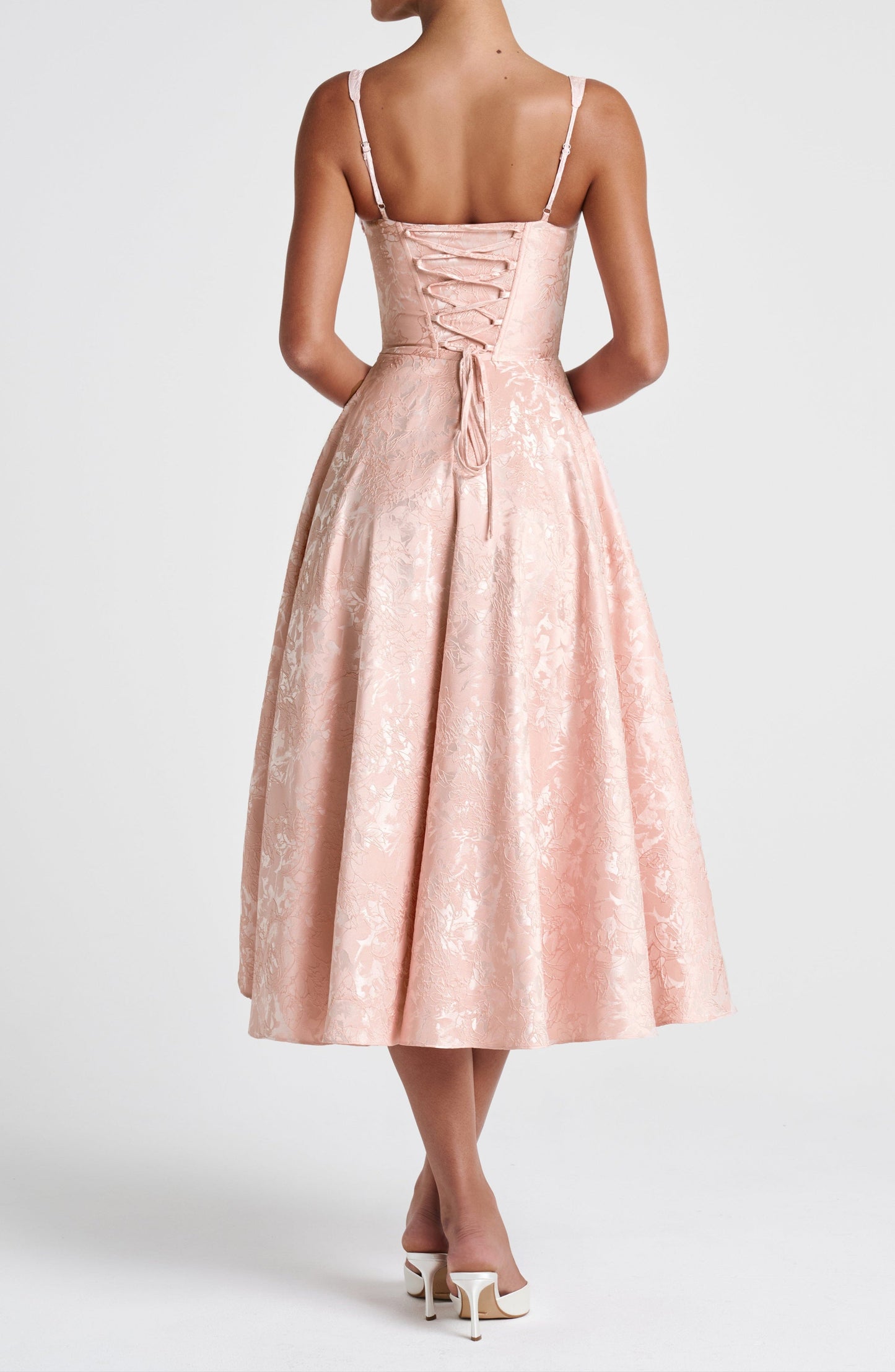 Genevra Midi Dress - Soft Peach