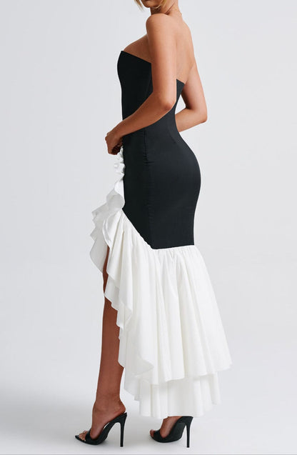 Pierina Maxi Dress - Black/White