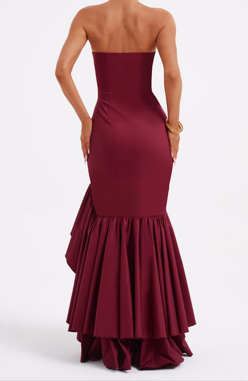 Jimena Maxi Dress - Burgundy