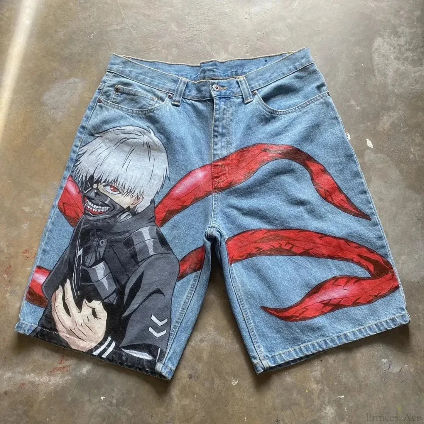 Anime Pictorial Denim Short