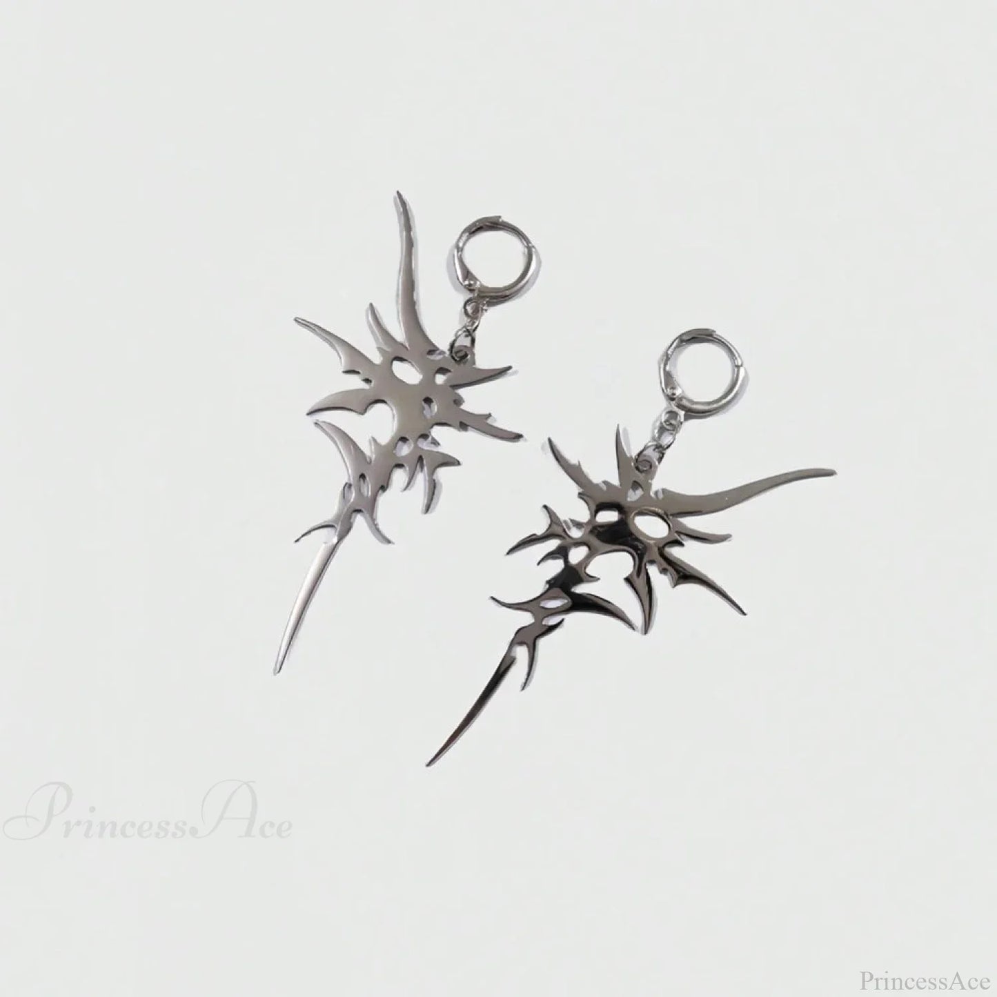 Antique Crystal Cross Baroque Dangle Earring
