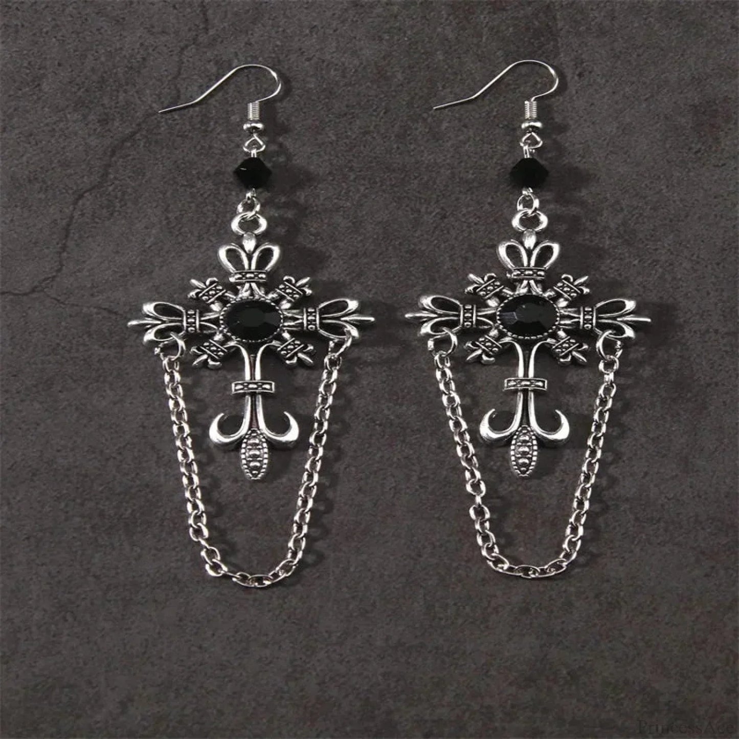 Antique Fairy Wings Grunge Dangling Earring