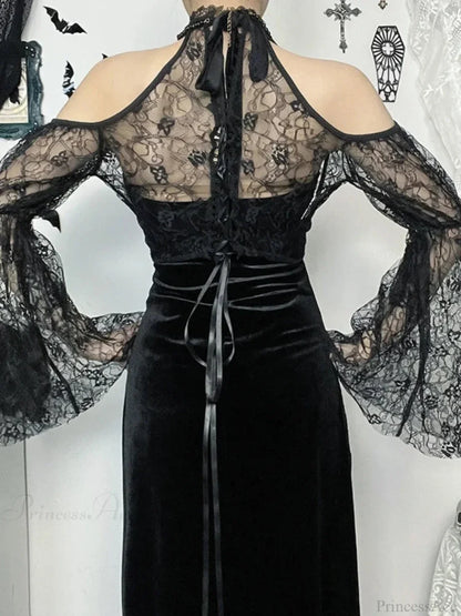 Antique Gothic Lace Smock Blouse