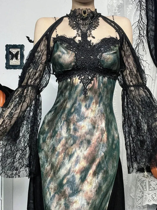 Antique Gothic Lace Smock Blouse