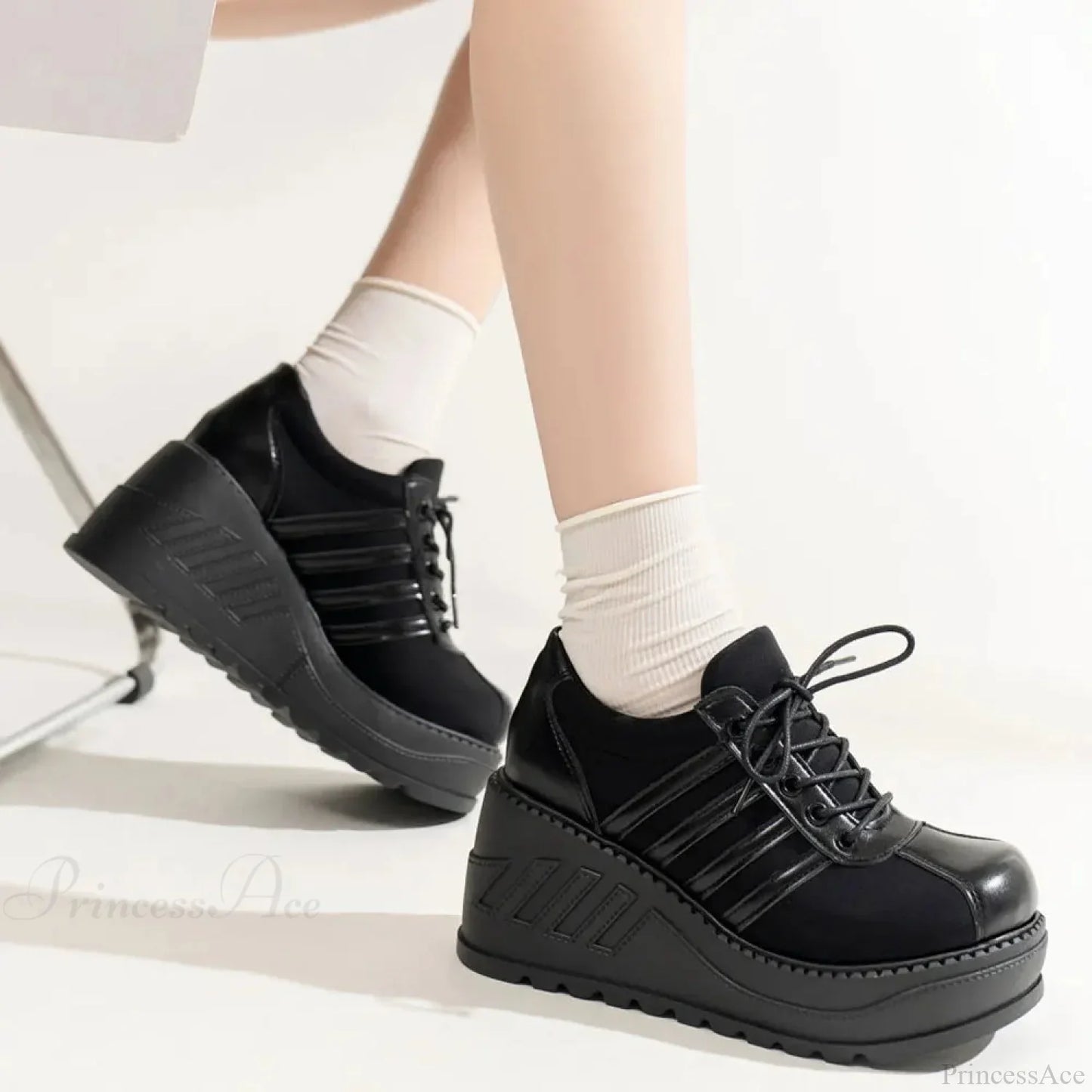 Antique Gothic Lace-Up Elevated Sneaker