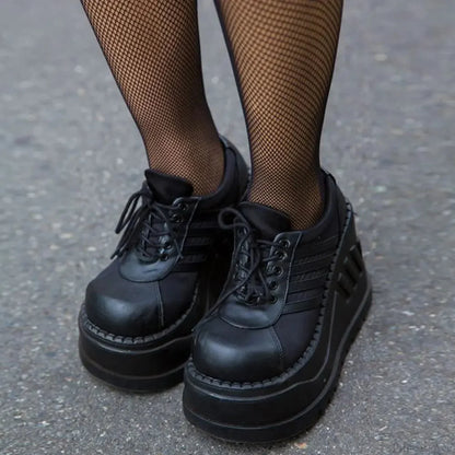 Antique Gothic Lace-Up Elevated Sneaker