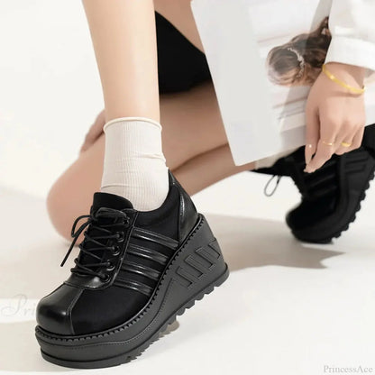 Antique Gothic Lace-Up Elevated Sneaker