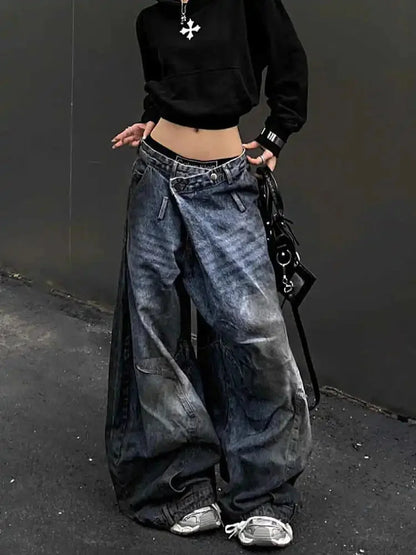Antique Gothic Tall Waist Baggy Pant