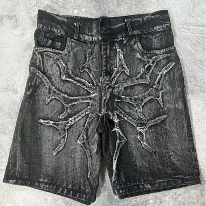 Antique Patchwork Denim Short