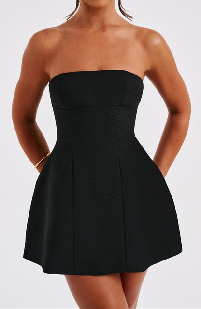 Jazmín Mini Dress - Black