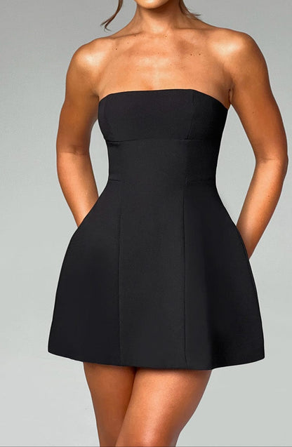Jazmín Mini Dress - Black