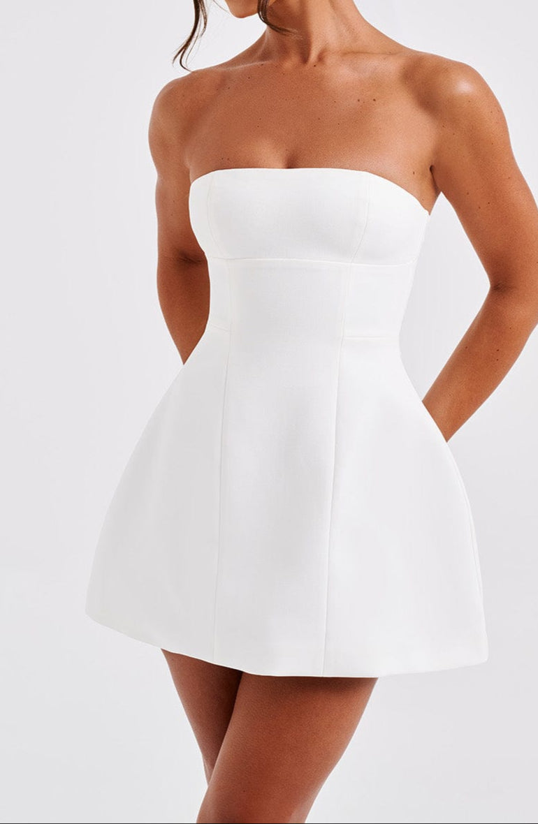 Africa Mini Dress - Ivory