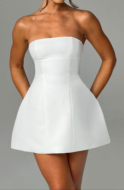 Africa Mini Dress - Ivory