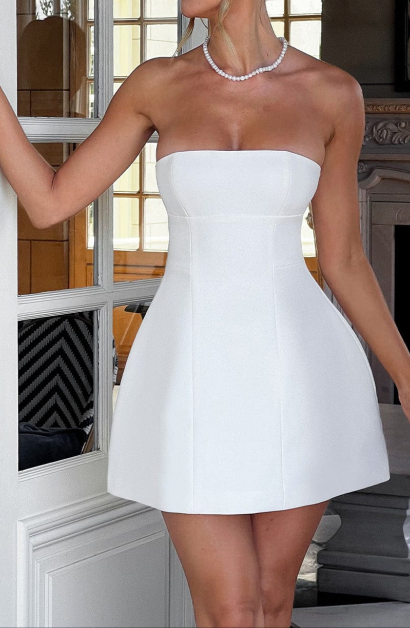 Africa Mini Dress - Ivory