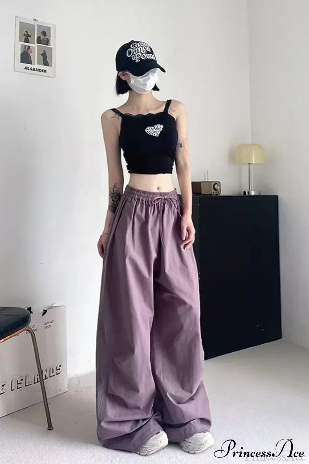 Athletic Stretchy Waist Relaxed Cargo Pants