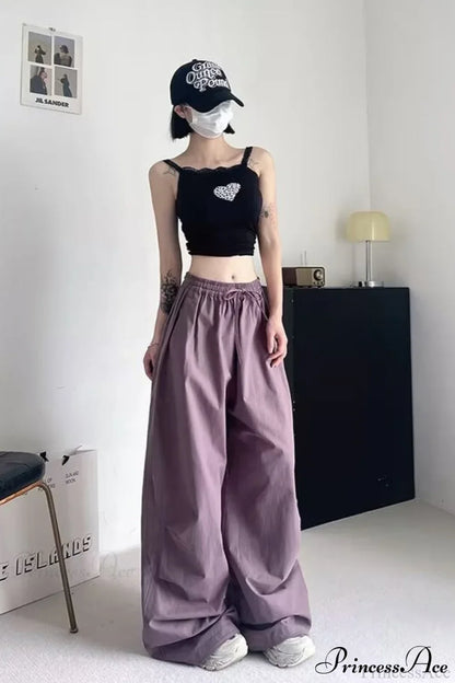 Athletic Stretchy Waist Relaxed Cargo Pants