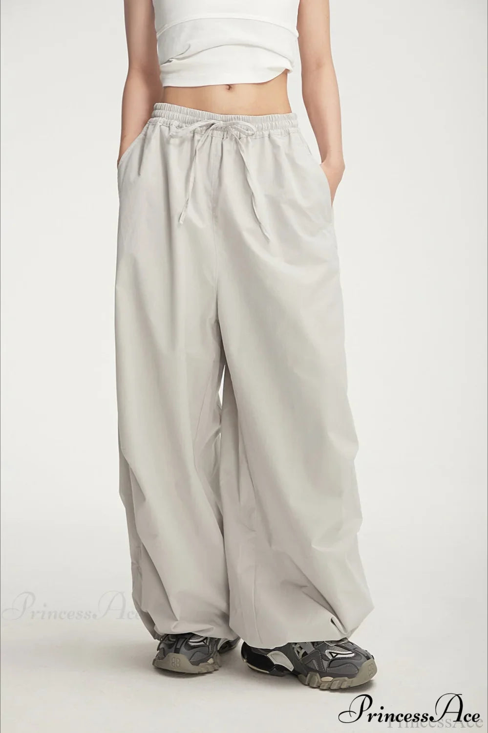 Athletic Stretchy Waist Relaxed Cargo Pants