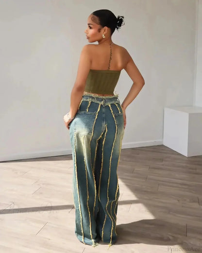 Attractive High Waist Gothic Straight Pant