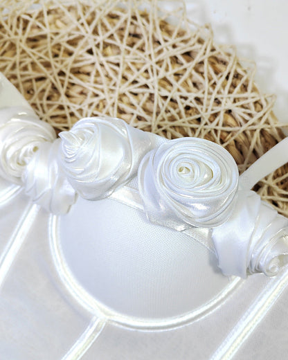 French Handmade Rose Flower Mesh Tube Top