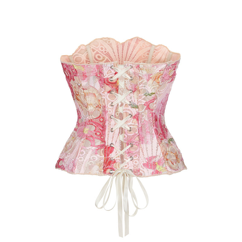Maci | Lace Tie Corset Top