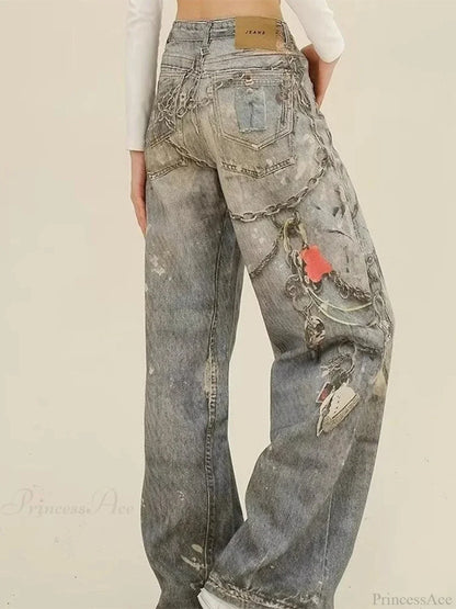 Azure Gothic Baggy Oversize Harajuku Pant