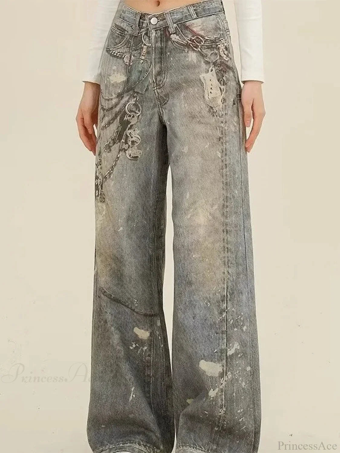 Azure Gothic Baggy Oversize Harajuku Pant