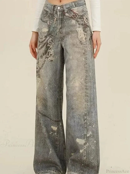 Azure Gothic Baggy Oversize Harajuku Pant