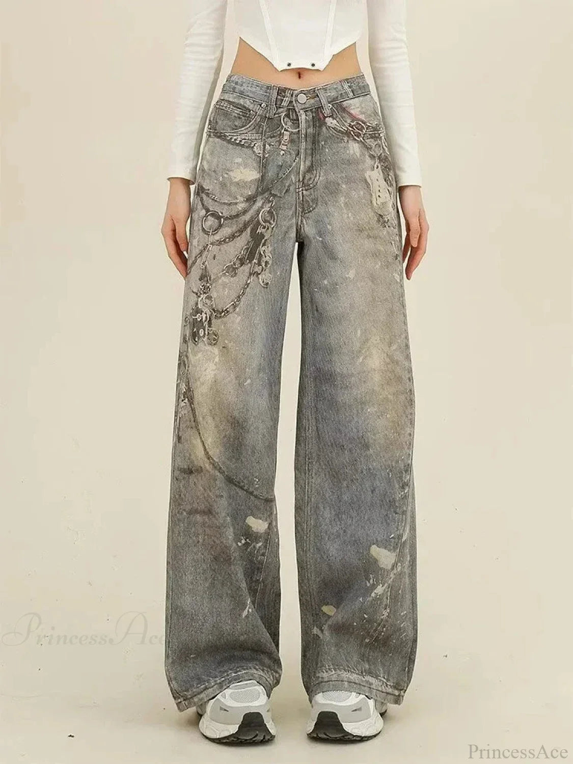 Azure Gothic Baggy Oversize Harajuku Pant