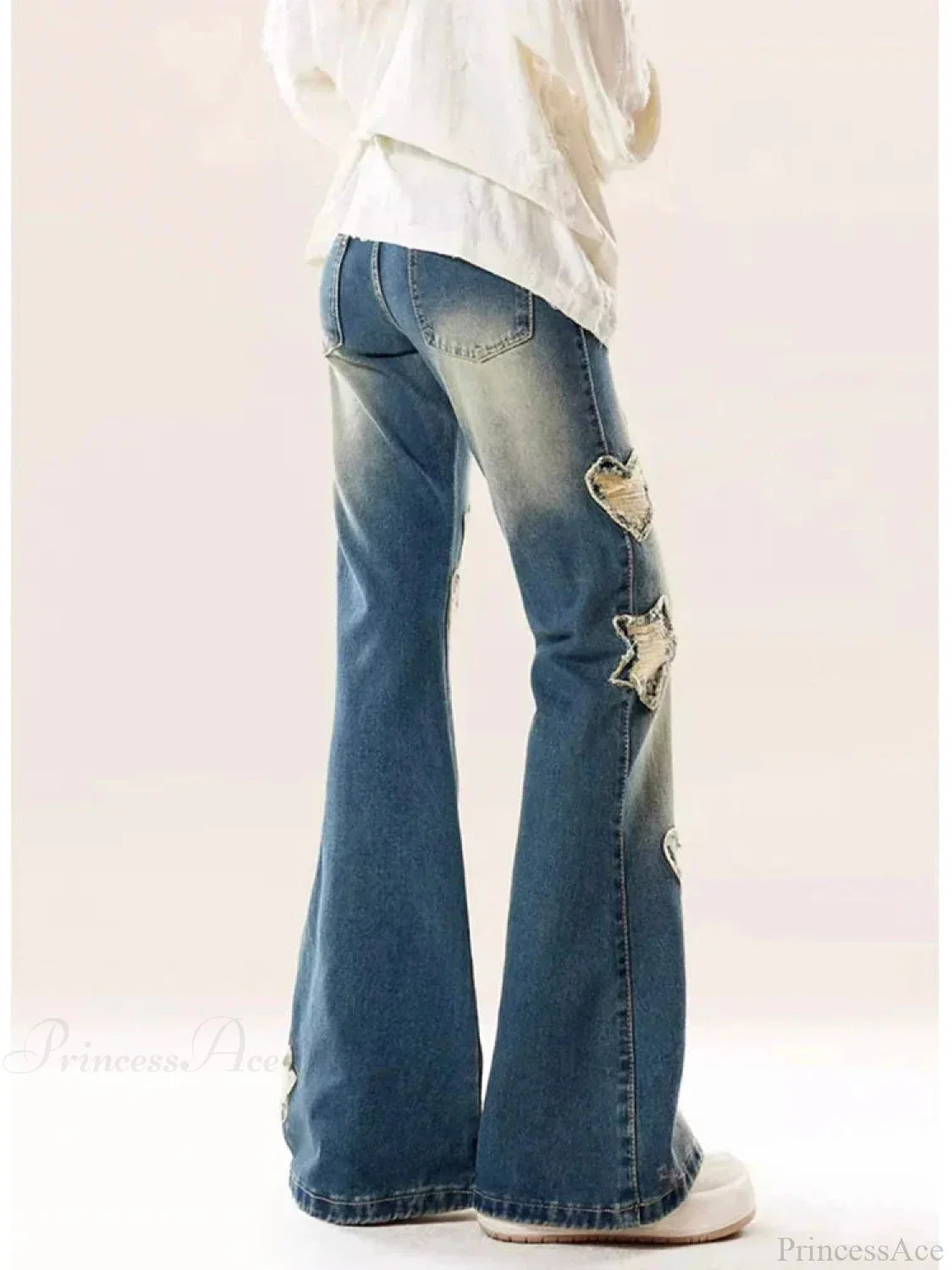 Azure Medieval Baggy Flare Star Pant