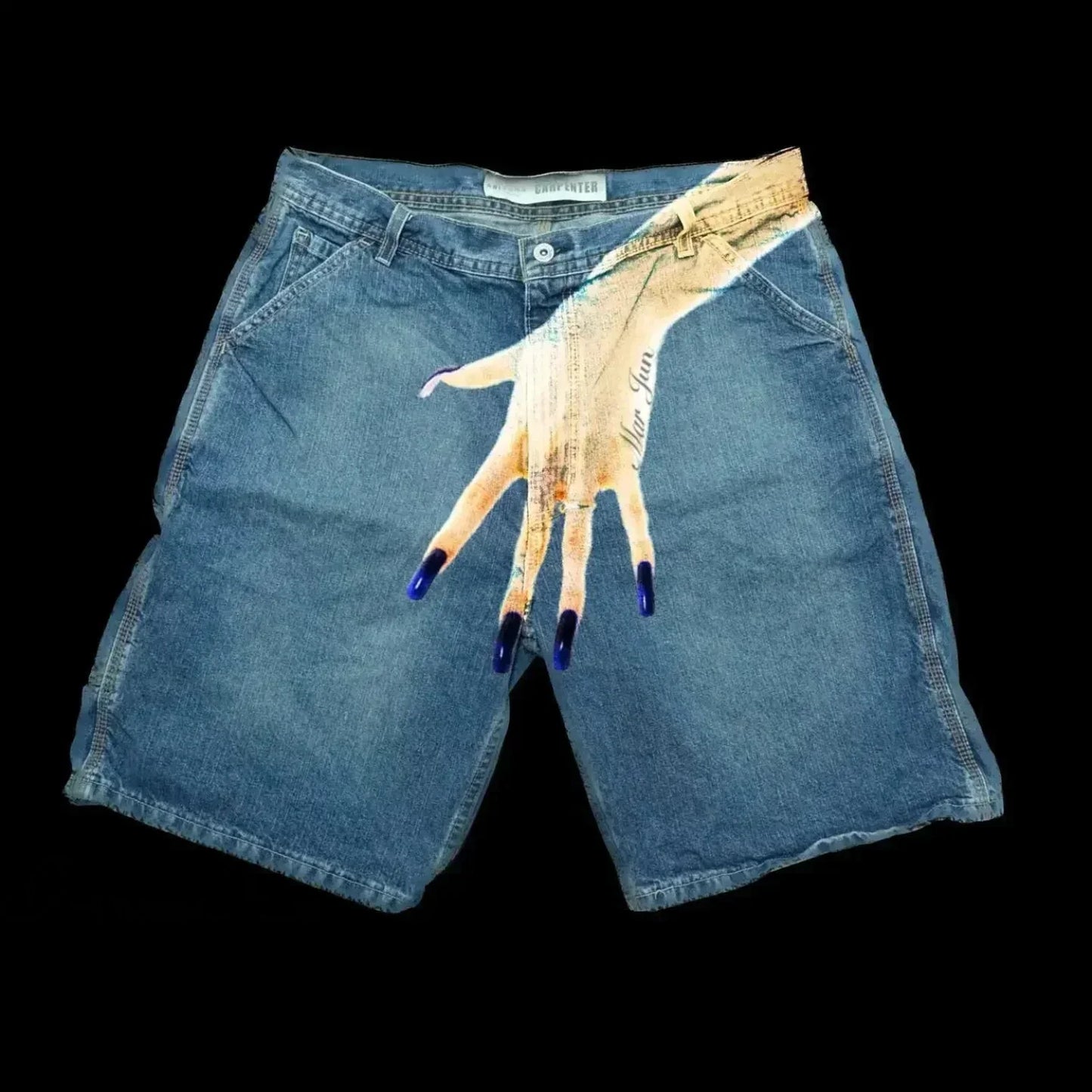 Azure Rap Denim Short