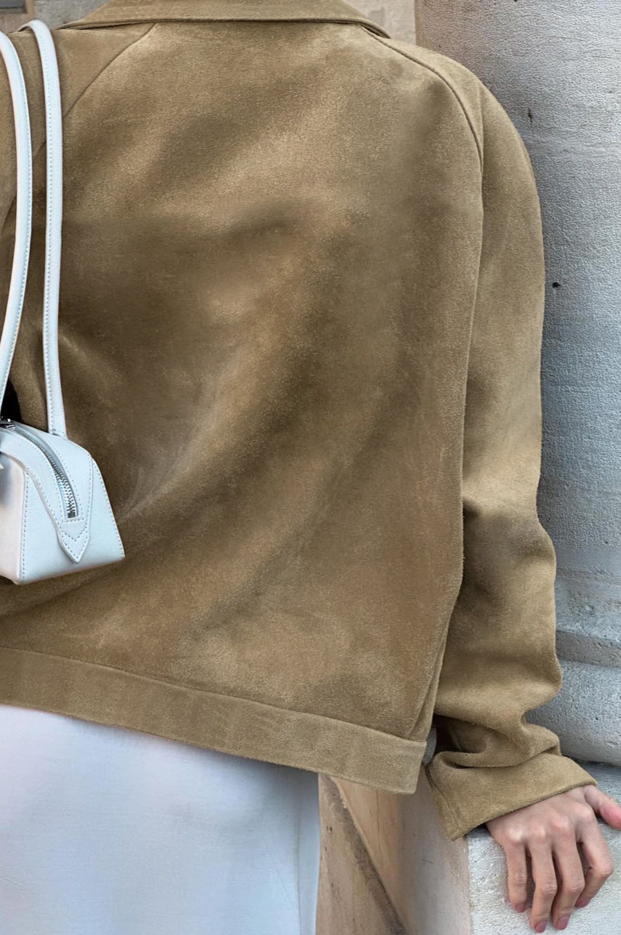 Brown Suede Commuter Coat