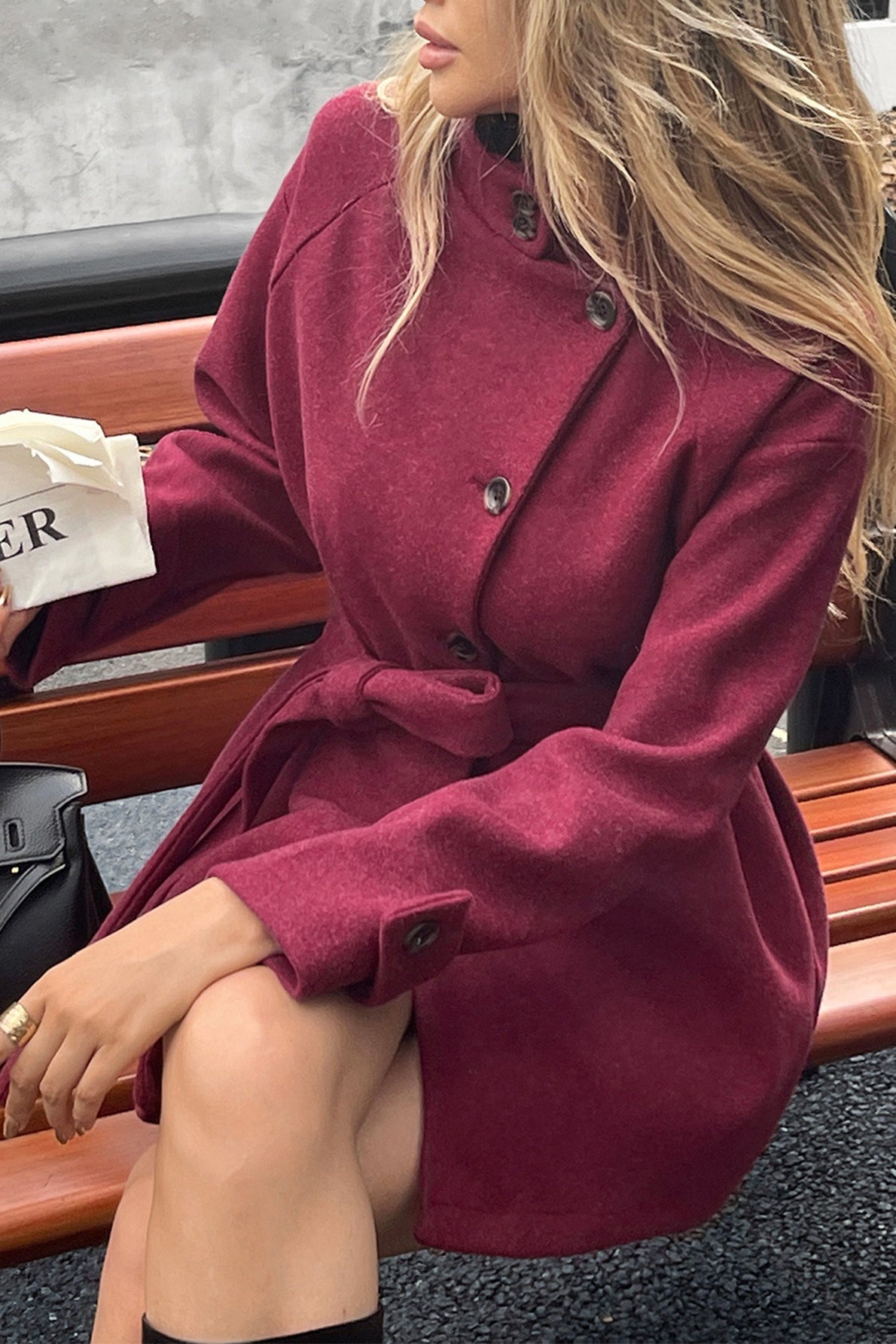 Casual Long-Sleeve Sweater Coat
