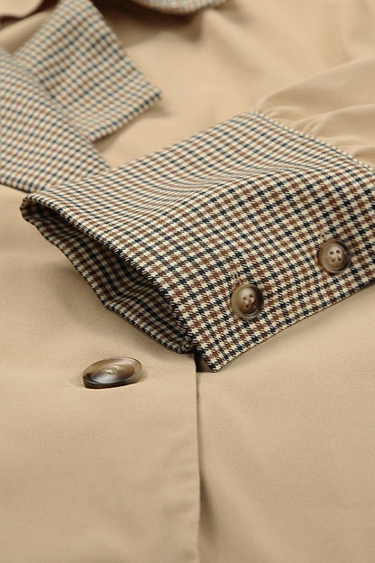 Vintage Paneled Double-Breasted Trench Coat