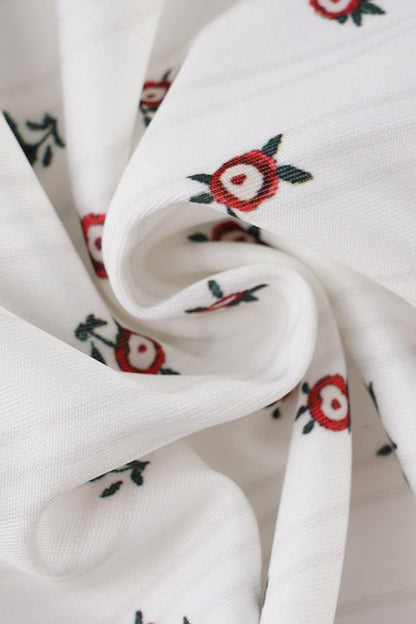 Floral Sleeveless Top Low Waist Mini Skirt Two Piece Set