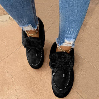 AmyVictoria™ - Comfy Platform Suede Slip-On Winter Slippers
