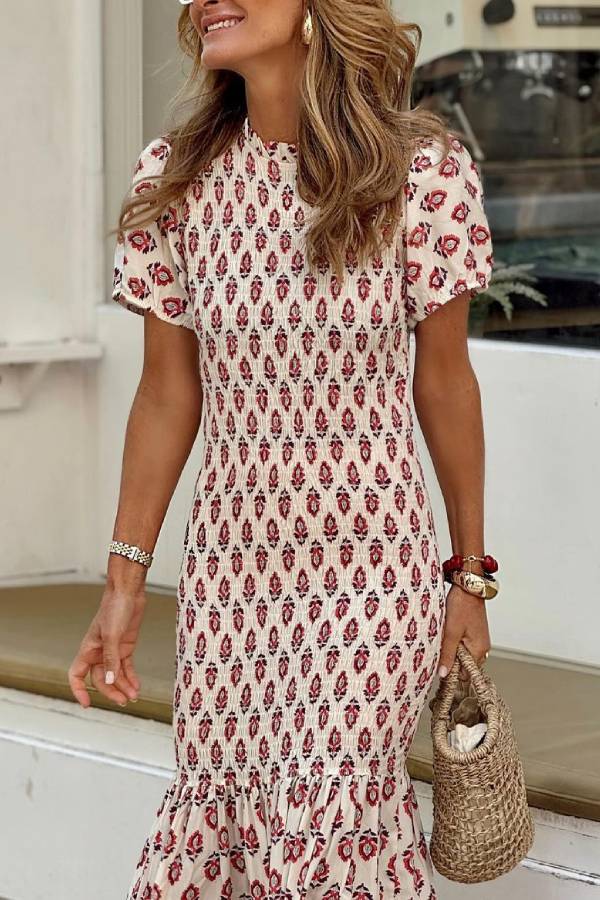 Astrid Honeycomb Maxi Dress