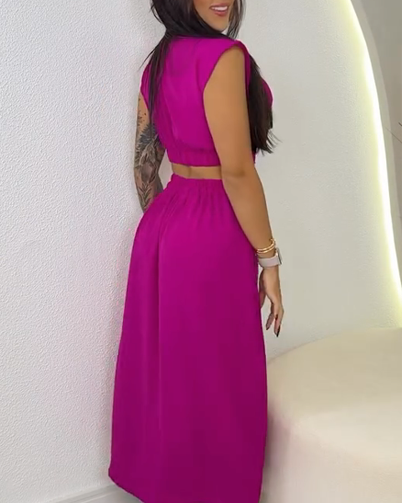 Sexy Hollow Slit Dress (Pre-Sale)