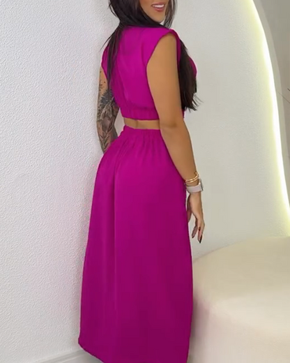 Sexy Hollow Slit Dress (Pre-Sale)