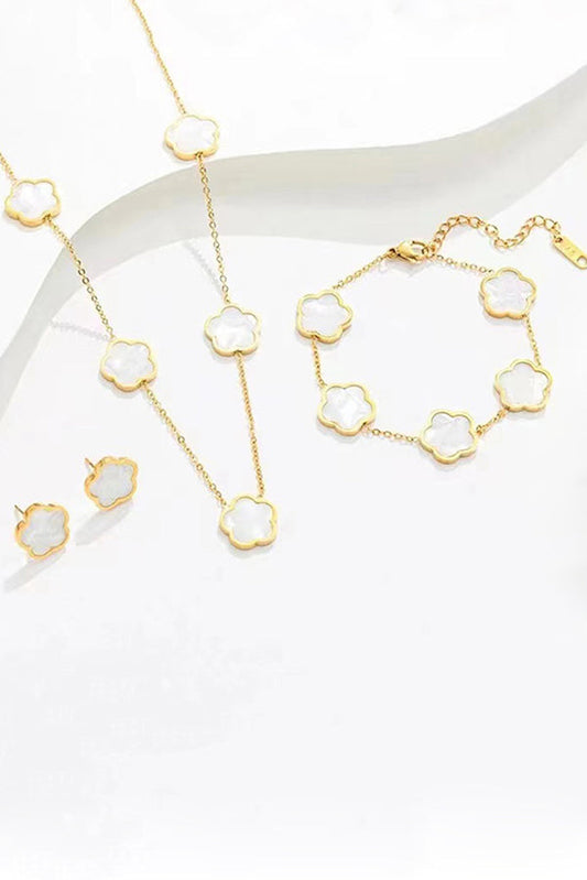 Exquisite Flower-shaped Versatile Metal Chain Jewelry