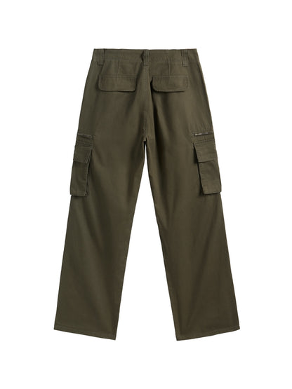 Washed Vintage Baggy Cargo Jeans